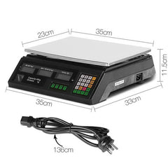 Emajin Digital Kitchen Weighing Scale - Precision 40KG Platform Scale with LCD Display NT Deals