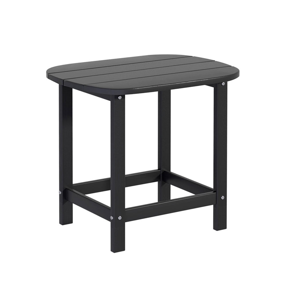 Gardeon Outdoor Coffee Side Table HDPE Desk Patio Furniture Camping Garden Black