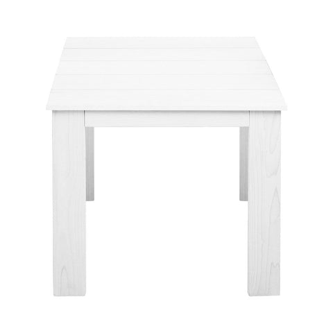 Gardeon Coffee Side Table Wooden Desk Outdoor Furniture Camping Garden White