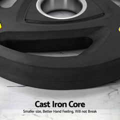 Everfit Weight Plates Olympic 5kgx2 Dumbbells Barbells Plate Weight Lifting Home