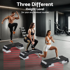 Everfit 3 Level Aerobic Step Adjustable Stepper for Home Workouts