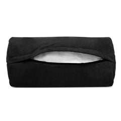 Artiss Floor Lounge Sofa Bed 2-seater Charcoal Suede