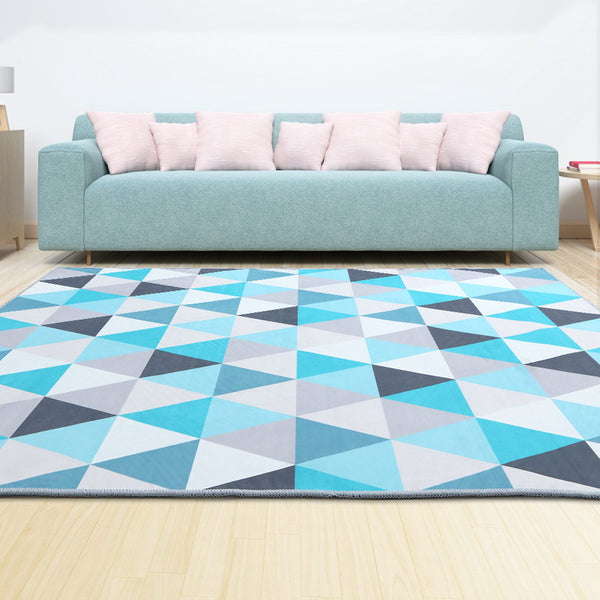Artiss Rug 200x290cm Area Rug Large Carpet Soft Short Pile Modern Tria