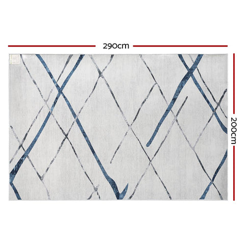 Artiss Rug 200x290cm Area Rug Washable Mat Large Carpet Soft Short Pile Jaca