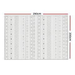 Artiss Rug 200x290cm Area Rug Washable Mat Large Carpet Soft Short Pile Una