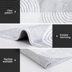 Artiss Rug 120x160cm Area Rug Washable Mat Large Carpet Faux Rabbit Fur Cyril