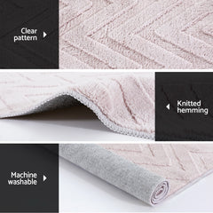 Artiss Rug 120x160cm Area Rug Washable Mat Large Carpet Microfiber Ripple