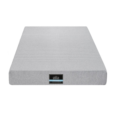 Giselle Bedding Cool Gel Memory Foam Mattress Charcoal 7-Zone Washable Bamboo Cover 15cm Single