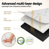Giselle Foldable Mattress Folding Foam Mattresses Bamboo Queen
