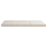 Giselle Bedding Foldable Mattress Fleece Portable 3-fold Folding Foam Mattresses