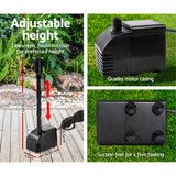 Gardeon Solar Pond Pump Submersible Water Fountain Kit with 2 Panels 7.2FT