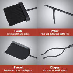 Grillz Fire Pit Tool Set 5 PCS