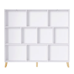 Artiss Bookshelf 3 Tiers 10 Cubes - CORA White