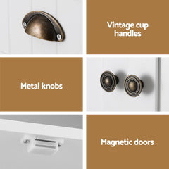 Artiss Buffet Sideboard Cupboard Cabinet White