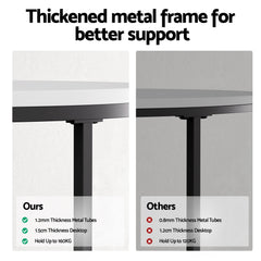 Artiss Nesting Coffee Table Set of 2 Marble Effect