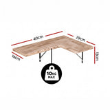 Artiss Floating Wall Shelf Corner Shelves Set of 4 Wood