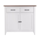 Artiss Buffet Sideboard Storage Cabinet Kitchen Cupboard Hallway 2 Drawers White