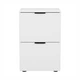 Artiss Filing Cabinet Files Storage Office Shelves File Organiser White 2 Drawer