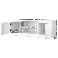 Artiss TV Cabinet Entertainment Unit 120cm White Anita