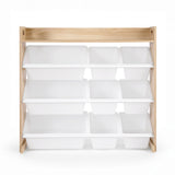 Keezi Kids Toy Box 9 Bins Bookshelf Organiser Display Shelf Storage Rack Wooden
