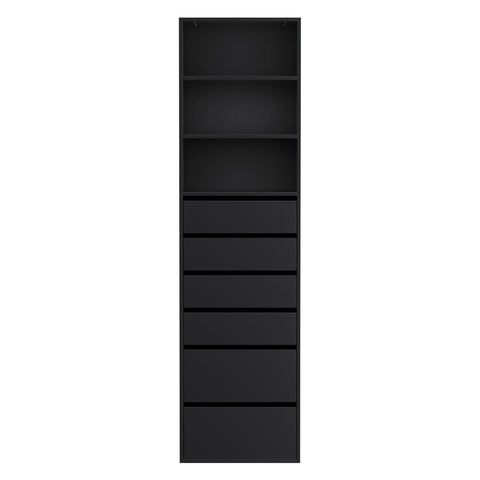 Artiss 6 Chest of Drawers Tallboy Cabinet Black