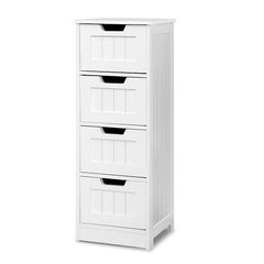 Artiss 4 Chest of Drawers - LEESA White