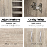 Artiss Shoe Rack Cabinet 21 Pairs Adjustable Shelves Pine Clair