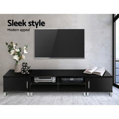 Artiss TV Cabinet Entertainment Unit 190cm Black Danson