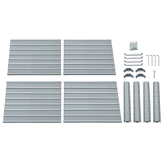 Green Fingers 2x Garden Bed 100x100x77cm Planter Box Raised Container Galvanised