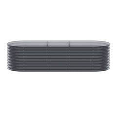 Green Fingers Garden Bed 240X80X56cm Oval Planter Box