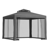 Instahut Gazebo Marquee 3m Outdoor Event Tent Camping Party Mesh Wall Canopy Grey