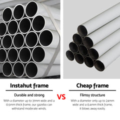 Instahut Gazebo 3x9m Wedding Party Marquee Tent Outdoor Event Camping Shade Blue