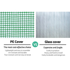 Green Fingers Greenhouse 4x3x2M Walk in Green House Tunnel Plant Garden Shed Dome