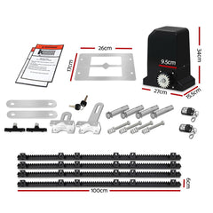Automatic Sliding Gate Opener Kit 4M 1000KG