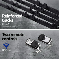 Automatic Sliding Gate Opener Kit 4M 1000KG