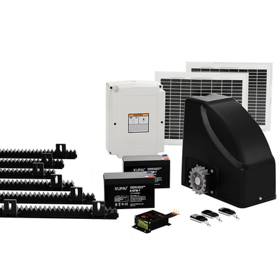 LockMaster Automatic Sliding Gate Opener Kit 20W Solar 6M 600KG