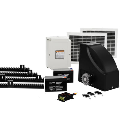 LockMaster Automatic Sliding Gate Opener Kit 20W Solar 4M 600KG