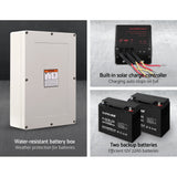 LockMaster Automatic Sliding Gate Opener Kit 40W Solar 6M 600KG