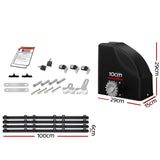 LockMaster Automatic Sliding Gate Opener Kit 10W Solar 4M 600KG