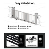 LockMaster Automatic Sliding Gate Opener Kit 10W Solar 4M 600KG