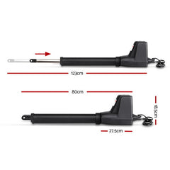 Automatic Electric Gate Opener Double Swing Remote Control Kit 800KG