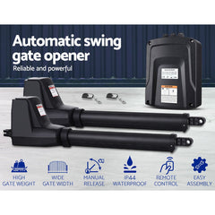Automatic Electric Gate Opener Double Swing Remote Control Kit 800KG