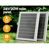 LockMaster Single Swing Gate Opener 20W Full Solar Power Automatic