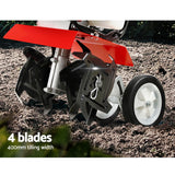 Giantz 63CC Tiller Garden Cultivator Rototiller 4 Blades Soil Plower Rotary Hoe