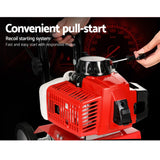 Giantz 63CC Tiller Garden Cultivator Rototiller 4 Blades Soil Plower Rotary Hoe