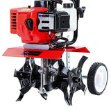 Giantz 65CC Tiller Rototiller Garden Cultivator 4 Blades Soil Power Rotary Hoe