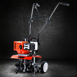 Giantz 65CC Tiller Rototiller Garden Cultivator 4 Blades Soil Power Rotary Hoe