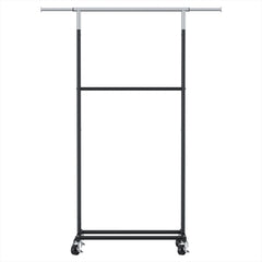 Artiss Clothes Rack Double Rod Airer Rail Coat Stand Adjustable Hanger
