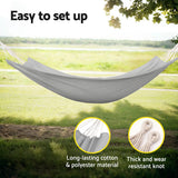 Gardeon Hammock Bed w/ Travel Bag Outdoor Lounge Chair Grey