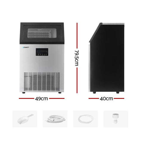 Devanti 60kg Ice Maker Commercial Machine